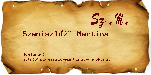 Szaniszló Martina névjegykártya